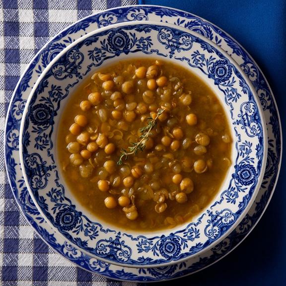 bol de soupe aux pois