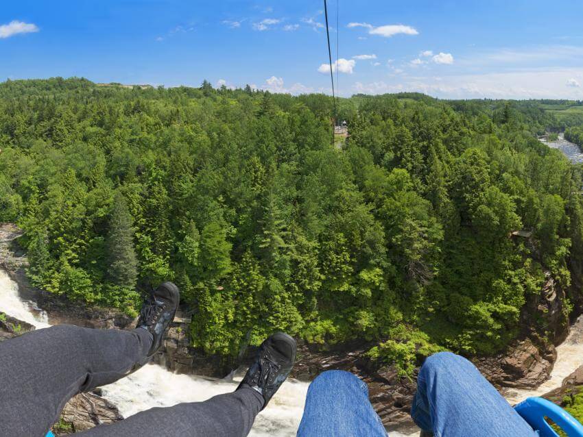 Canyon Sainte-Anne - Vue aérienne Canyon